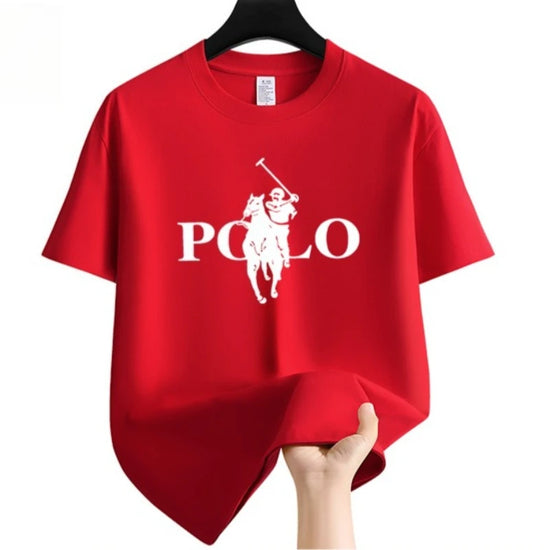 Fashion 2026 Mens Womens  Korea Po-lo Luxury Print Cotton Short Sleeve Unisex Casual Stree Pure Cotton Short Unisex Tops