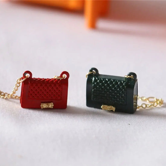 Leather Bag charm