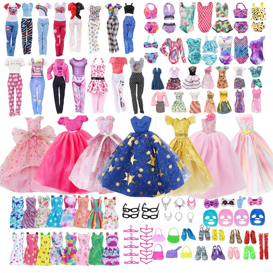 64Pcs Clothes And Accessories for 11.5&