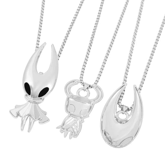 Fashion gaming jewelry accessories, Hollow Knight-themed necklace, popular game Silk Song hip-hop necklace accessory