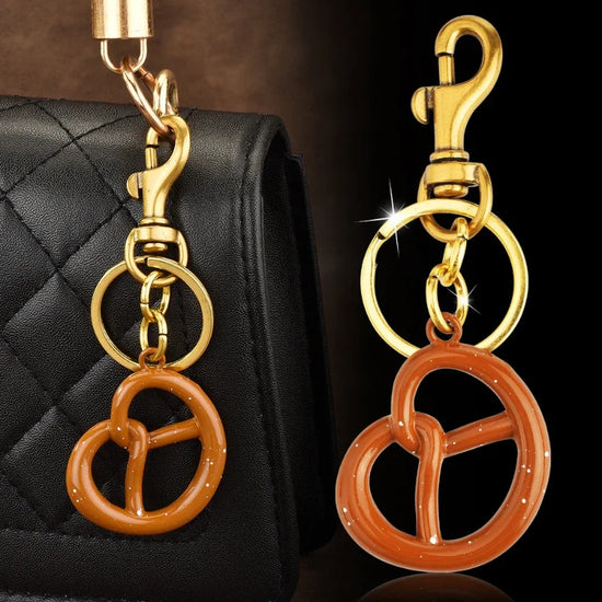 pretzel keychain